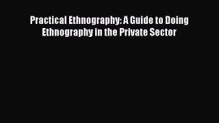 Read Practical Ethnography: A Guide to Doing Ethnography in the Private Sector Ebook Free