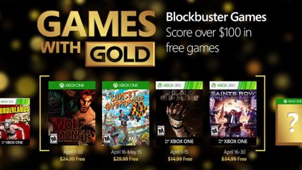 FREE Xbox Games with Gold Trailer (April 2016) EN