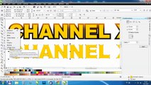 Corel Draw X6 - text effects - how to -make up- your text