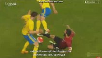 Arda Turan Fantastic Elastico Skills & Gets INJURED Turkey vs Sweden Friendlies