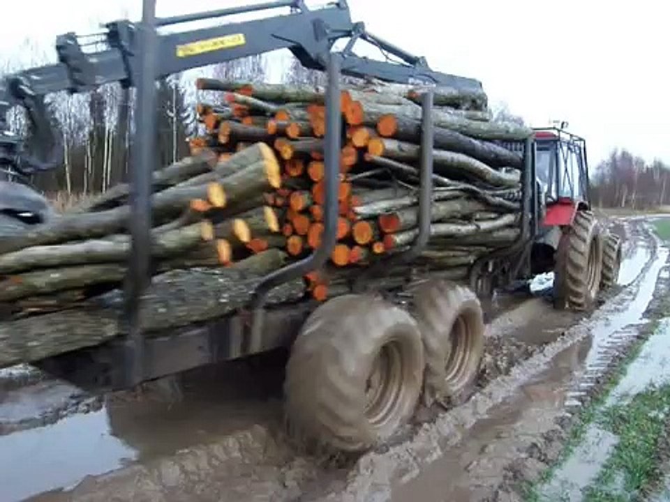 Belarus Mtz 952.4 forestry tractor + Palms 840