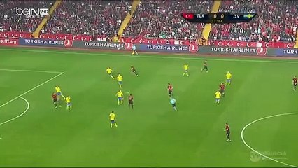 1-0  Cenk Tosun Goal - Turkey vs Sweden 24.03.2016