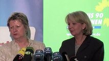Pressekonferenz nach der zweiten Runde der Koalitionsverhandlungen von SPD und Grünen in NRW