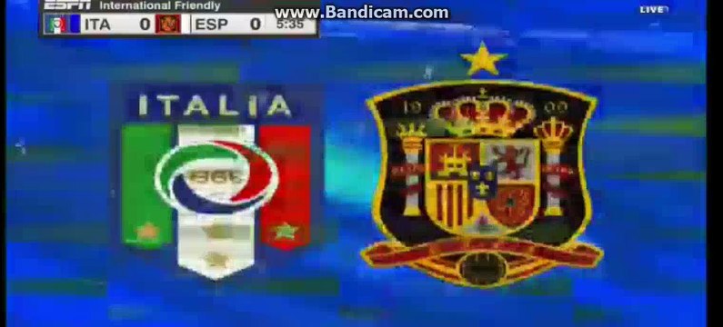 Spain 1st BIG CHANCE TO SCORE - SPAIN 0-0 ITALY 24-03-2016