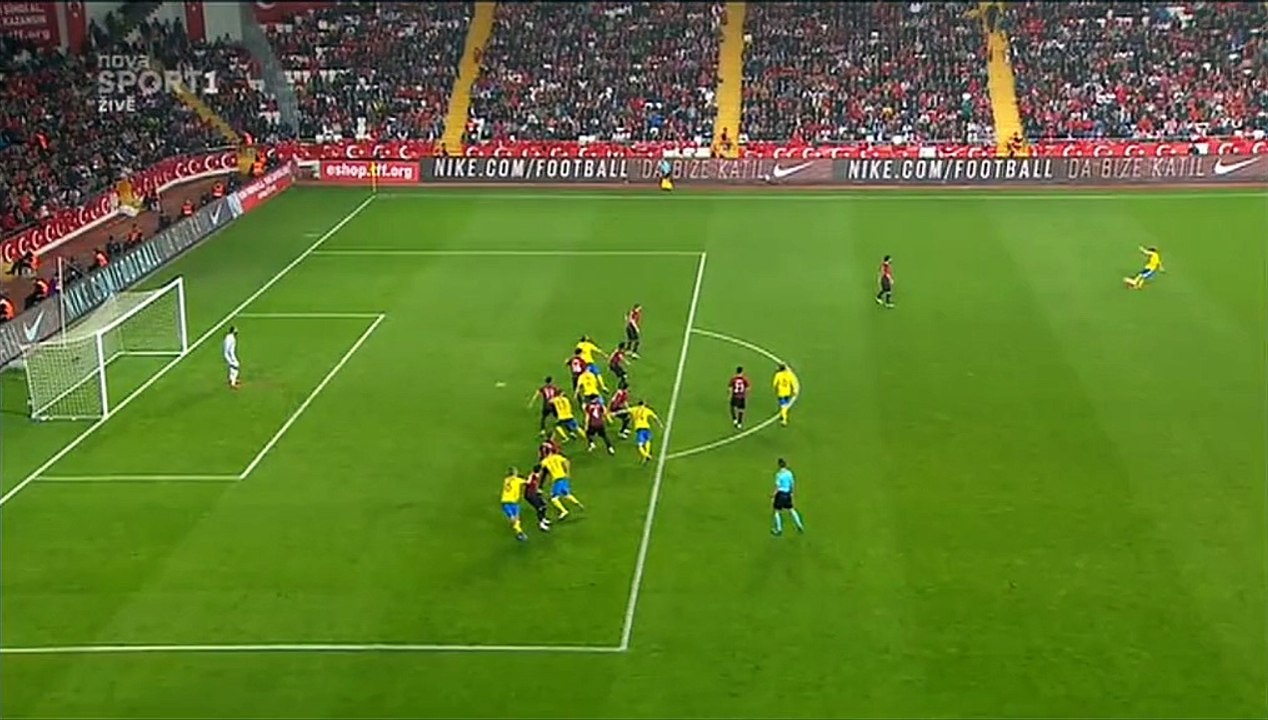 1-1 Andreas Granqvist Goal Turkey 1-1 Sweden, Turkey 1-1 Sweden