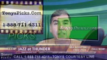 Oklahoma City Thunder vs. Utah Jazz Free Pick Prediction NBA Pro Basketball Odds Preview 3-24-2016