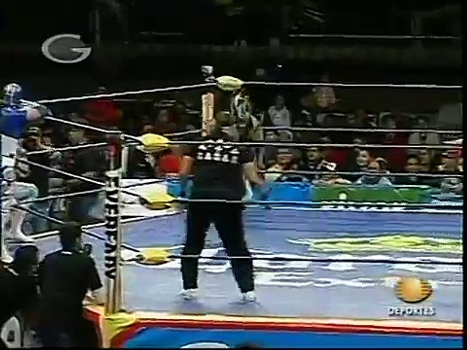 AAA-SinLimite 2009-01-19 Guanajuato 02 Aero Star, El ?ngel & Laredo Kid vs. R?o Bravo, Tito Santana & Tigre Cota