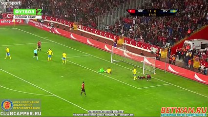 Turkey 2-1 Sweden - All Goals - 24.03.2016