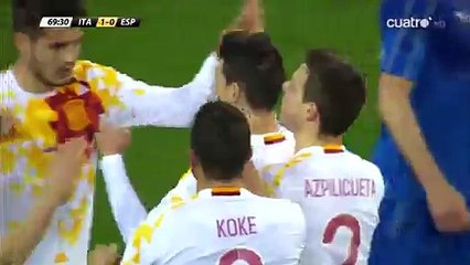 Aritz Aduriz Goal HD - Italy 1-1 Spain - 24.03.2016 Friendly Match