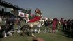 Horse dance to the beat of drum at 80th Kila Raipur Sports Festival