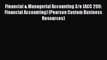 PDF Financial & Managerial Accounting 3/e (ACC 200: Financial Accounting) (Pearson Custom Business