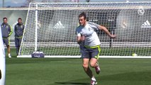 Gareth Bale and Karim Benzema amazing goals in Real Madrid C.F. training