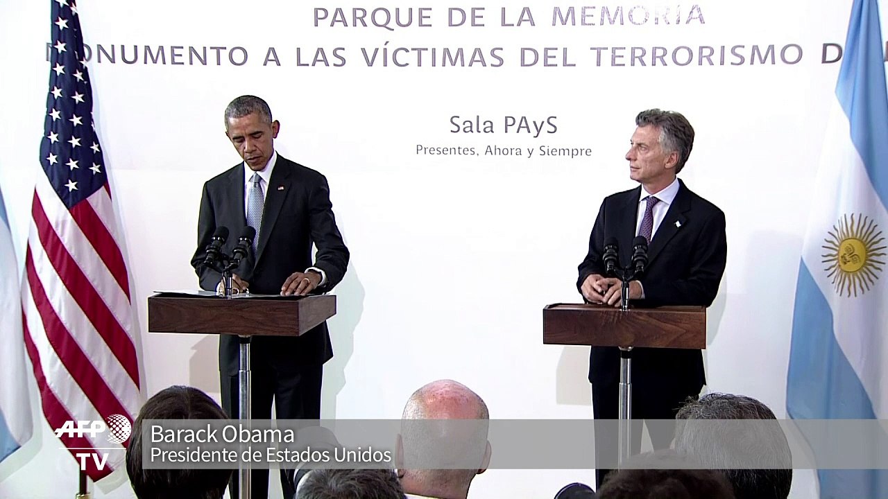 URGENTE: Obama pronuncia 'nunca más' a dictadura en Argentina