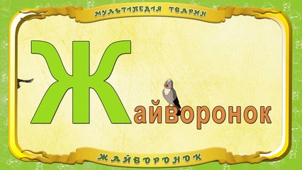 Мультіпедія тварин. Літера Ж Жайворонок