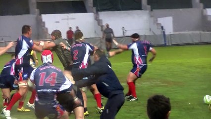 Bagarre lors d'un match de rugby militaire entre la Marine nationale et la Royal Navy