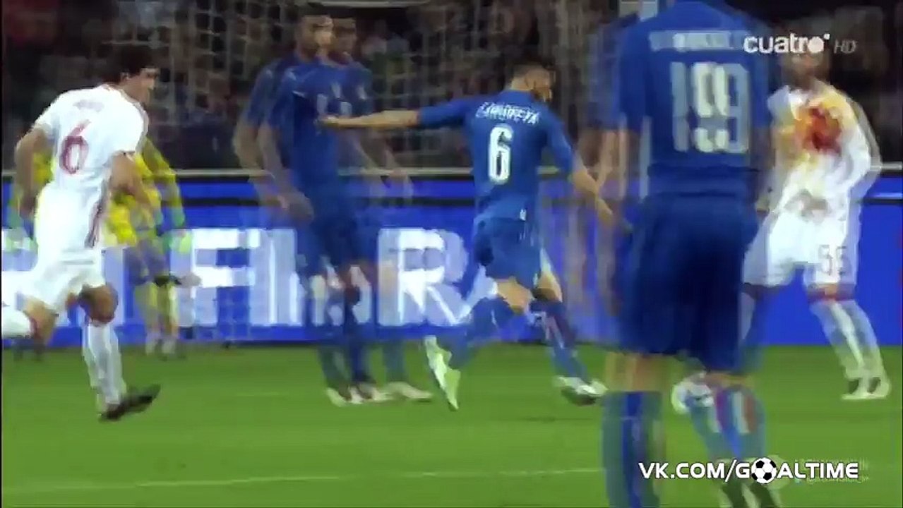 All Goals & Highlights  HD - Italy 1-1 Spain - 24-03-2016 Friendly Match
