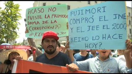Protestan en Lima por fallo favorable a Keiko Fujimori