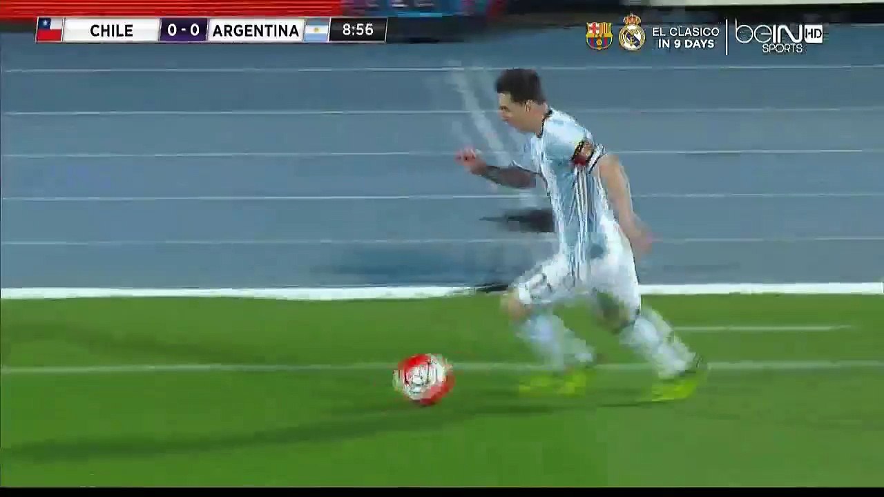 Lionel Messi Amazing Run, Ángel Di Maria Super Chance - Chile v. Argentina - FIFA World Cup 2018 Qualifier 24.03.2016 HD