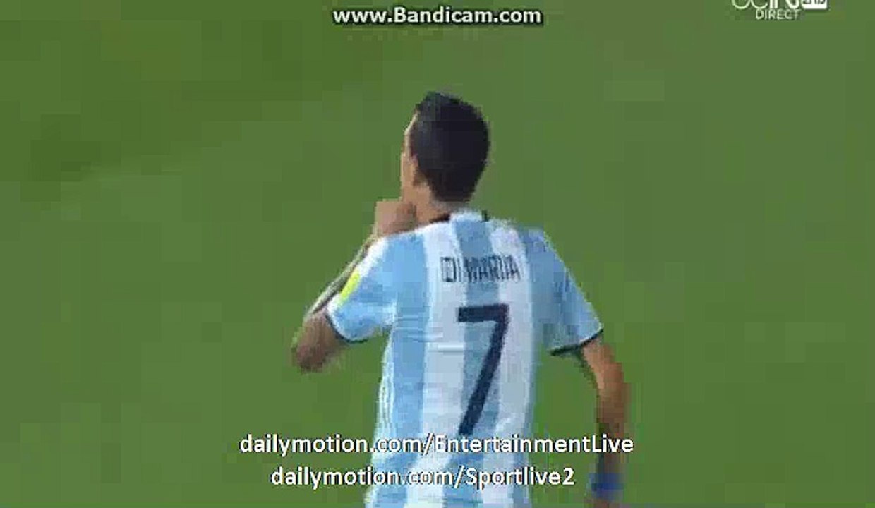 1st Half Goals - CHILE 1-2 ARGENTINA - WC QUALIFICATION