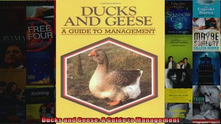 Ducks and Geese A Guide to Management
