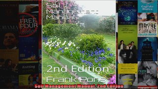 Soil Management Manual 2nd Edition