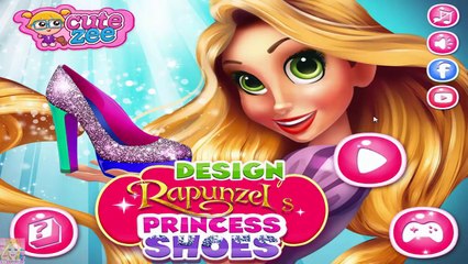 Design Rapunzel Princess Shoes - Disney Princess Games for Kids