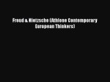 PDF Freud & Nietzsche (Athlone Contemporary European Thinkers) Free Books