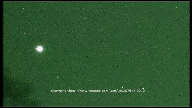 UFO - OVERTAKES SATTELITE, SPEEDS INTO DEEP SPACE.