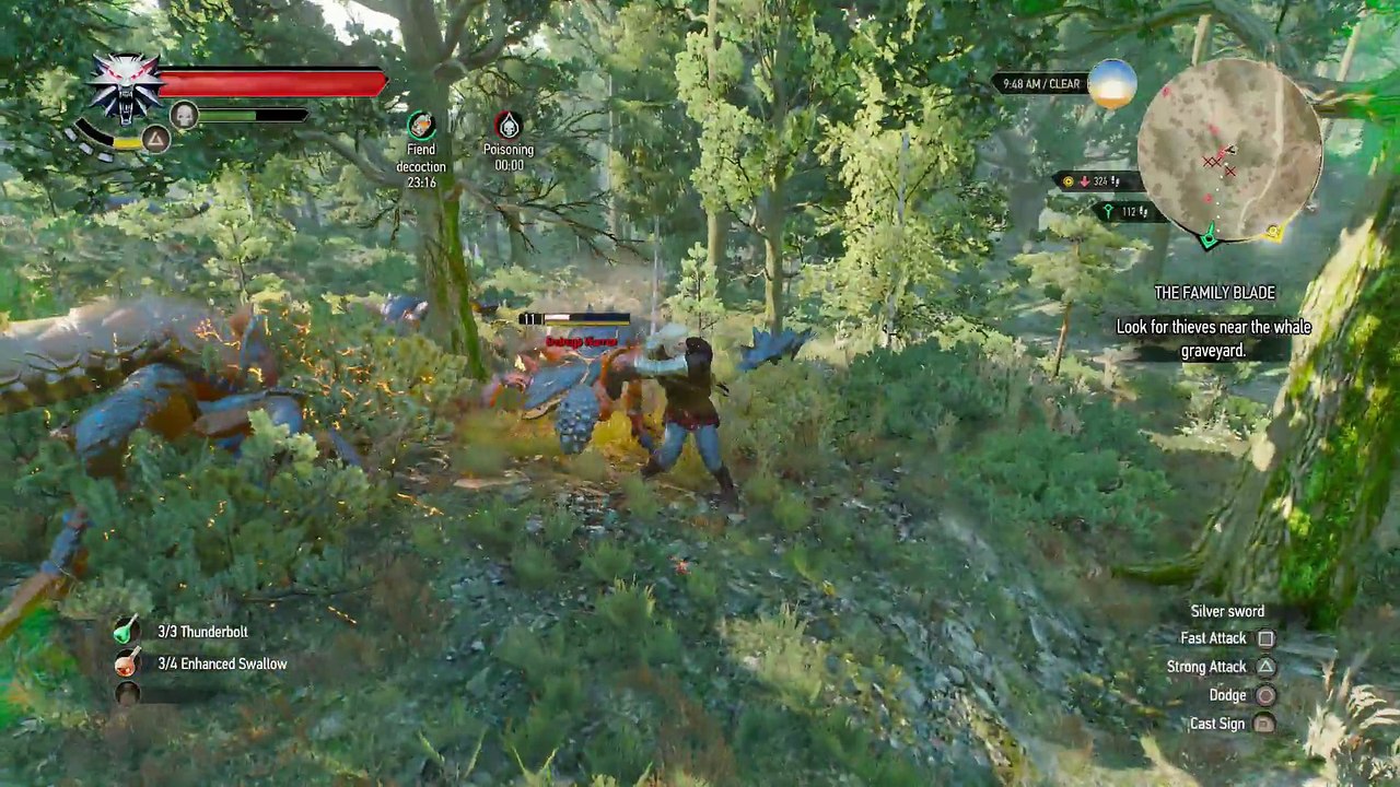 THE WITCHER 3 WALKTHROUGH PART 188 - THE FAMILY BLADE