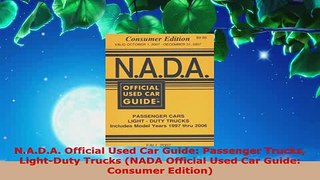 Download  NADA Official Used Car Guide Passenger Trucks LightDuty Trucks NADA Official Used Download Online