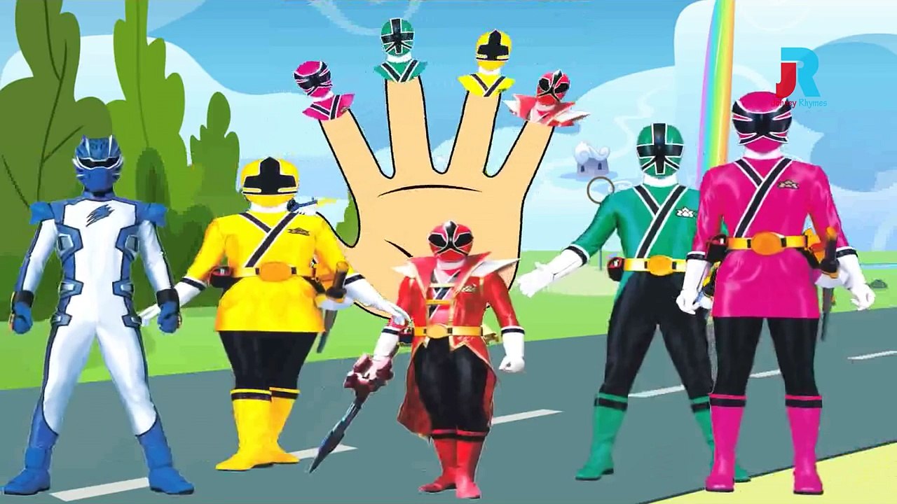 Power Rangers Cartoon Finger Family Nursery Rhyme And Cartoon Animation ...