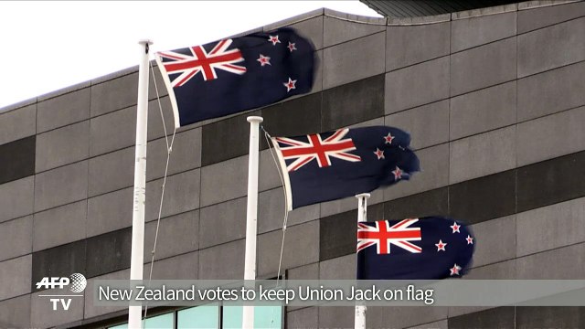 New Zealand rejects flag change, stays with Union Jack
