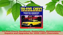 PDF  TriFive Chevy Handbook Restoration Maintenance Repairs and Upgrades for 19551957 PDF Book Free
