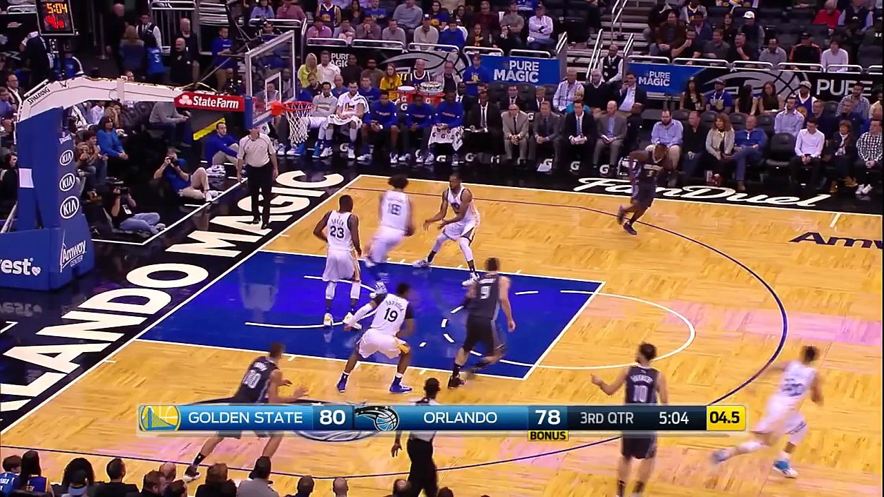 Aaron Gordons Amazing Dunk | Warriors vs Magic | February 25, 2016 | NBA 2015 16 Season