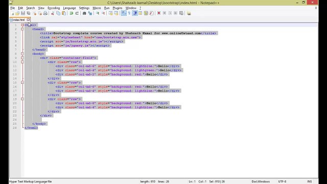 Bootstrap Framework in Urdu_Hindi Part 7 Bootstrap Text Styles