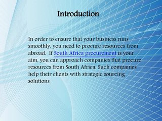 Service You Can Get by Procurement Agencies