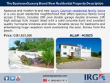 Spacious and Modern Brand New Luxury Cayman Residential Family Home- MLS#: 403825 by IRG