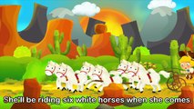 Shell Be Coming Round The Mountain (HD with lyrics) - EFlashApps Nursery Rhymes