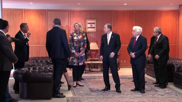 جولة الأمين العام للأمم المتحدة بان كي مون في لبنان