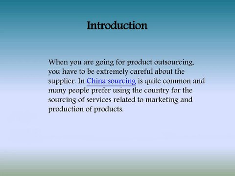 Benefits of Sourcing Methods in Business