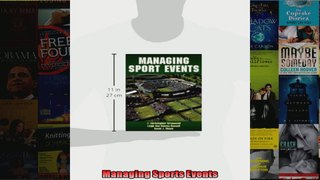 Managing Sports Events