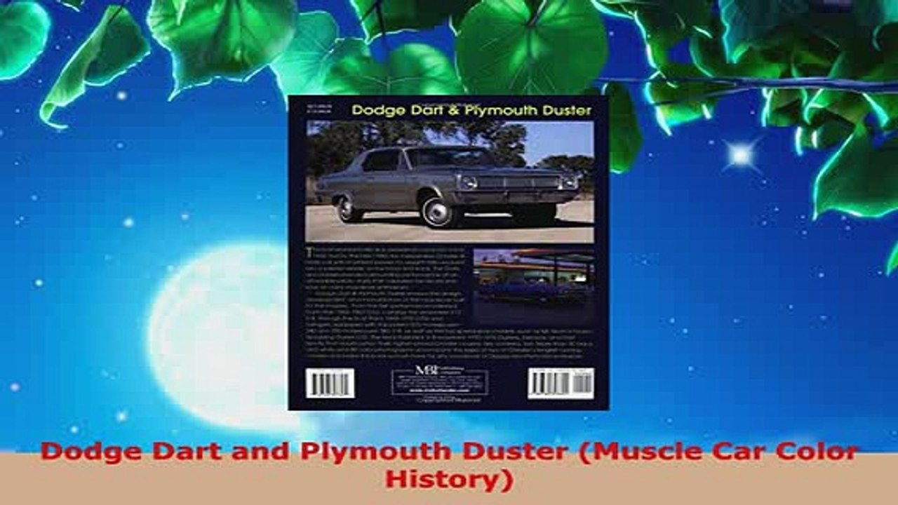 PDF  Dodge Dart and Plymouth Duster Muscle Car Color History Ebook
