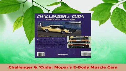 PDF  Challenger  Cuda Mopars EBody Muscle Cars PDF Book Free