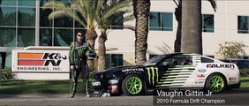 Vaughn Gittin Jr. Mustang Burnout _ Chase of RC Drift Car