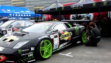 Monster Energy_Lamborghini Murcielago DRIFT CAR DAIGO SAITO D1GP お台場 SUNOCO LIBERTY WALK