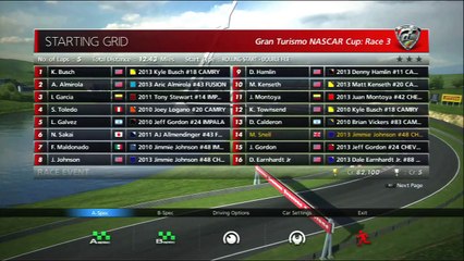 GT6 Gran Turismo 6 | NASCAR Cup Race 3 | High Speed Ring