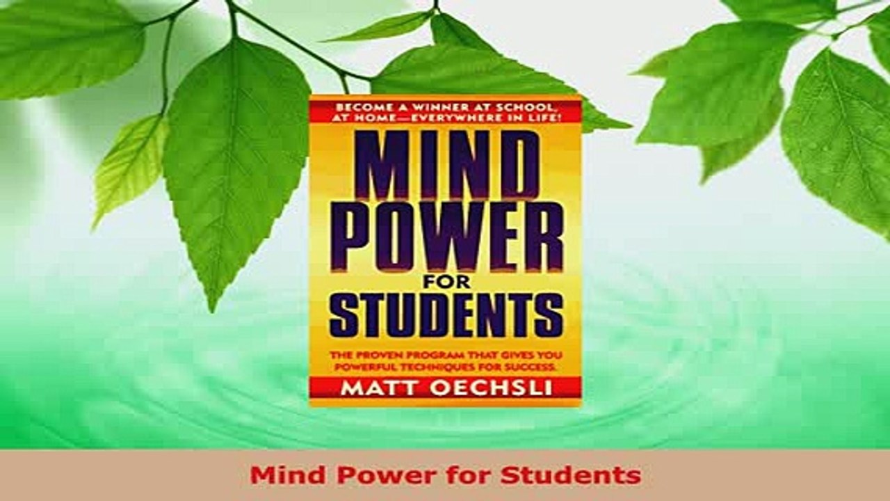 Download  Mind Power for Students PDF Full Ebook