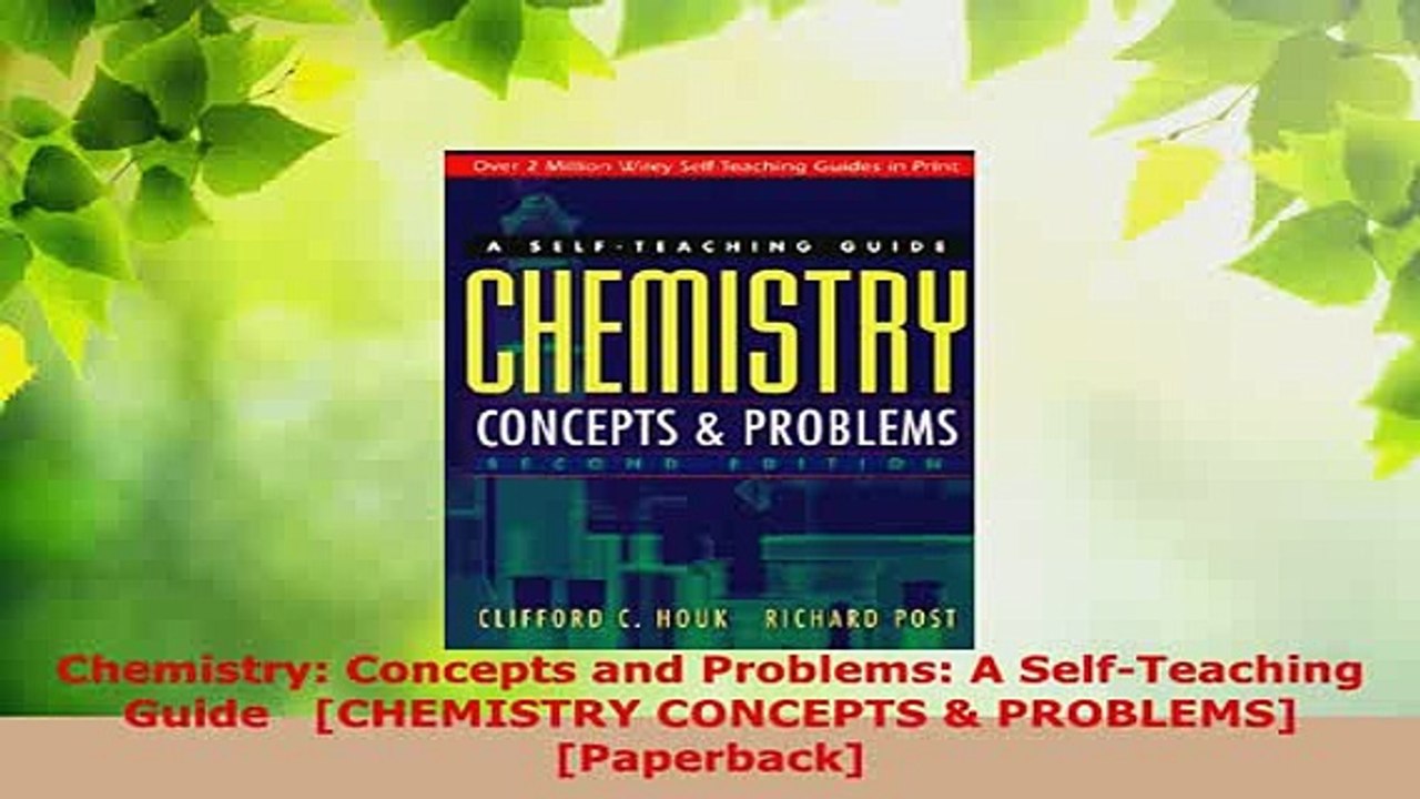 Download  Chemistry Concepts and Problems A SelfTeaching Guide   CHEMISTRY CONCEPTS  PROBLEMS Download Full Ebook