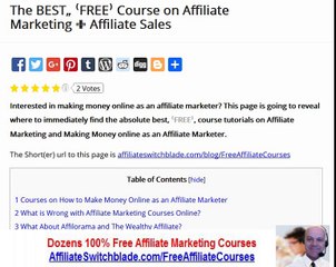 BEST FREE Affiliate Marketing Courses