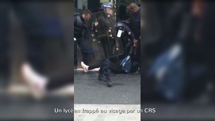 Un lycéen frappé au visage par un CRS